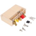 thumbnail image 4 of Montessori Lock and Key Toy Set Toddlers Educational Locks and Keys Montessori Practical Life Materials, 4 of 6