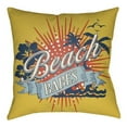 thumbnail image 6 of Artistic Weavers LTCH1509-1616 Litchfield Square Pillow, Poppy Red & Denim Blue - 16 x 16 ft., 6 of 7