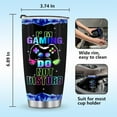 thumbnail image 6 of Mug Tumbler Gifts for Boys - Kids Boys Teens Gamer Gaming Presents for Son Birthday Halloween Christmas Game Controller Cup for Husband Father Dad Coffee Tumbler 20oz Stainless Steel, 6 of 6