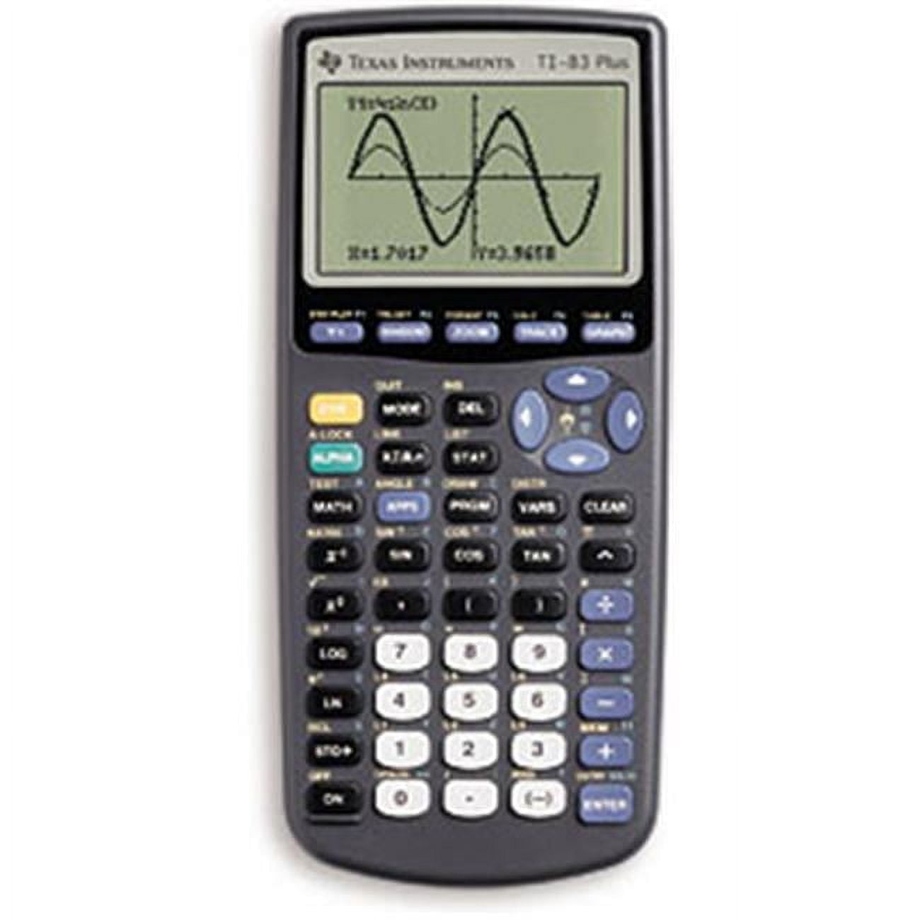 Pre-Owned Texas Instruments TI-83 Plus Graphing Calculator, 10-Pack, High School and College, Battery Powered