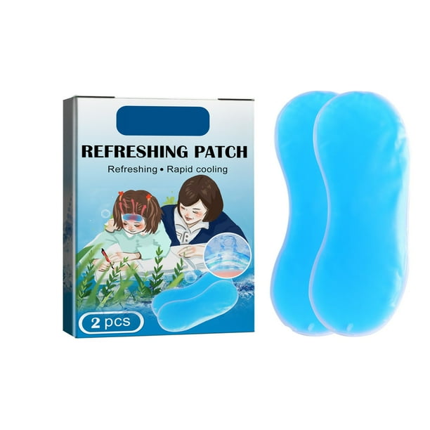 Parche refrescante para la fiebre con pasta de cúrcuma, parches refrescantes para aliviar el dolor y las molestias causadas por la fiebre, reductor de fiebre refrescante, reduce la fiebre y alivia el
