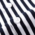 thumbnail image 4 of Mens Long Sleeve Button Shirt Casual Striped Baggy Tops Casual Lapel Shirt, 4 of 11