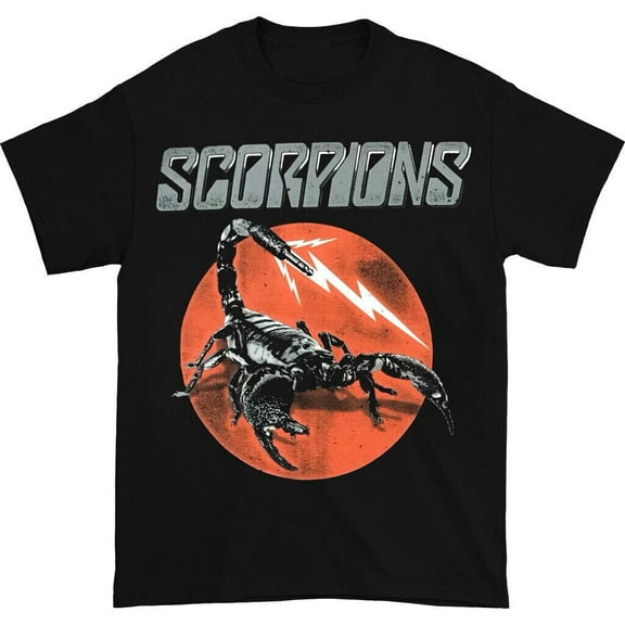 SCORPIONS Band Lightning Red Shirt Classic Black Unisex S-234XL
