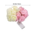 thumbnail image 3 of DAMAI 4.9 Feet 20 LED Rose Flower Fairy Lights String Lights Battery Operated Wedding Home Party Events Holiday Romantic Decoration (4.9 Feet 20 Led, Pink+Warm White), 3 of 9
