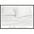 thumbnail image 4 of Royal Hotel Solid White 550-Thread-Count Super-Deep 4pc King Bed Sheet Set 100-Percent Combed Cotton, Sateen Solid, Extra Deep Pocket, 4 of 5