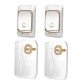 thumbnail image 1 of Timbre de Puerta Receptor Inteligante Sistema de Segurida Casa Fácil Instalación de 4 Niveles 2 transmisor + 2 receptor BLESIY Timbre casero inalámbrico, 1 of 8