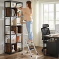 thumbnail image 4 of SONGMICS Step Ladder, 2-Step Ladder, Folding Ladder, Safety Lock, Space-Saving Storage, Holds up to 330 lb, Cloud White, 4 of 6