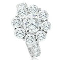 thumbnail image 4 of Pompeii 6 1/2Ct TW Round Diamond Engagement Wedding Ring Set 14k White Gold Lab Grown, 4 of 4