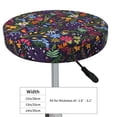 thumbnail image 2 of Goofa Flowers And Birds Printed Stool Covers Round, Waterproof Round Bar Stool Covers Anti-Slip Round Bar Stool Seat Cover with Elastic Bands Durable -13 inch, 2 of 7