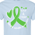 thumbnail image 4 of Inktastic Love and Care Mental Health Awareness Green Ribbon T-Shirt, 4 of 5