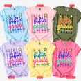 thumbnail image 3 of Custom Grade Level Teacher Comfort Colors Shirt, Teacher Name Tee, Personalized School Staff Shirt, Matching Teacher Team Outfit, Back To School, 3 of 7
