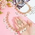 thumbnail image 4 of 2Pcs 9.72" Purse Chain Strap Decorative Bag Chains Flower Bag Charm Chain Purse Handle Metal Bag Chain Extender DIY, 4 of 5