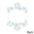 thumbnail image 5 of Big Dot of Happiness Winter Wonderland - Shaped Thank You Cards - Snowflake Holiday Party & Winter Wedding Thank You Cards with Envelopes - Set of 12, 5 of 7