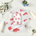 thumbnail image 5 of Coolnut 3 PCS Towel Valentine's Day Mother's Day Red Hearte Love Cotton Bath Towel Set (1 Bath Towel, 1 Hand Towel, 1 Washcloth) for Bathroom, Super Soft and Quick Dry Towels, 5 of 6
