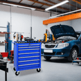 thumbnail image 5 of Rolling Tool Chest with 7 Drawer,Multifunctional Tool Box with Wheels, Mechanic Tool Storage Cabinet for Garage,Warehouse,Workshop,Blue, 5 of 8