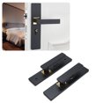 thumbnail image 1 of Keyed Entry Door Lock Lever, Matte Black Interior Entry Door Handle with Lock and Key, Silent Aluminum Alloy, Fluently Open and Close, 1 of 7