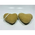 thumbnail image 3 of SET OF 2 Heart Ornaments - Beige Corduroy by CANVAS, 3 of 4