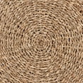 thumbnail image 5 of bali & pari Wickham Modern Bohemian Natural Brown Seagrass Ottoman Footstool, 5 of 7