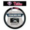 MLB Philadelphia Phillies Poly-Suede Steering Wheel Cover Auto Accessories 15 x 15in