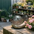 thumbnail image 2 of ICERUN 2Pcs Garden Statues,Resin Red Copper Snail Sculpture Garden Decorations,Alien Head Design Snail Outdoor Statues,Style2, 2 of 7