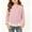 #3Pink, variant on Acaics Girls' Long-Sleeve Layering T-Shirt: Round-Neck Ribbed Long-Sleeve Casual and Comfortable Base Layer Top With Lace Hem, Suitable for Ages 0–11