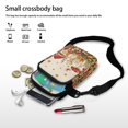thumbnail image 7 of HELLHERO Sling Bag for Unisex Polyester Crossbody Sling Bags with with Zipper Mushrooms Butterflies, 7 of 7