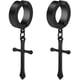 thumbnail image 1 of Kunmingshisd Juego de pendientes sin perforar para hombres y mujeres con aro de acero de titanio cruzado con clip en pendiente, 1 of 5