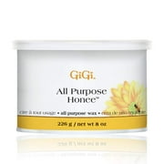 GiGi All Purpose Honee Wax - Hair Removal Wax for Face, Body & Brazilian Waxing with Beeswax Formula, 8 oz