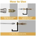 thumbnail image 6 of Arshipscho Self Drilling Anchors (100pc) – Heavy Duty Metal Drywall Anchors with Zinc Plated Self Tapping Screws Kit, 6 of 7