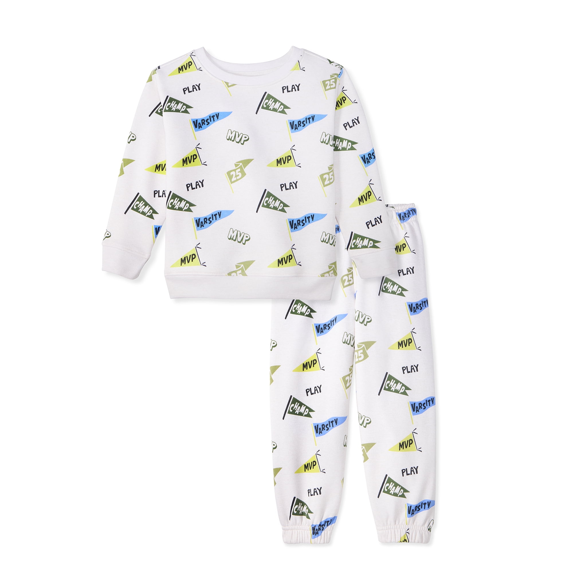 Garanimals Baby & Toddler Boys Fleece Outfit Set, Sweatshirt & Sweatpants, Sizes 0-6T
