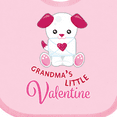 thumbnail image 4 of Inktastic Grandma's Little Valentine Boys or Girls Baby Bib, 4 of 4