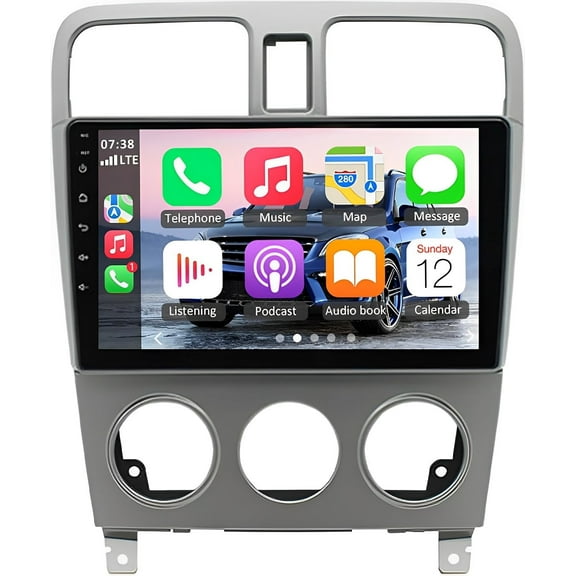 Car Stereo Radio 9 Inch 2GB 32GB Android 15 Wireless CarPlay AHD Camera Fits for Subaru Forester 2002-2008