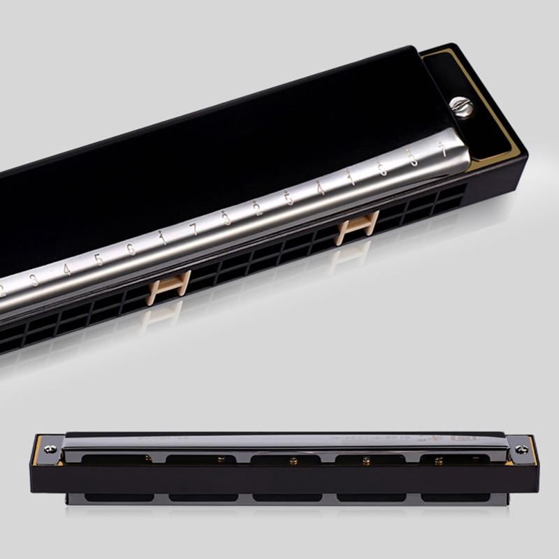 CEORPER Professional 24-Hole Harmonica Competition Mouth Organ for Student Beginner