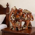 thumbnail image 4 of Estatua De Elefante Hecha A Mano, Decoración De Resina Con Base Antideslizante, Figura De Elefante Para Madre Y Bebé, Regalo Para El Hogar Y La Oficina, 4 of 7