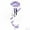 Purple, variant on LHWEN Indoor Chime Butterflies Decor Garden Window Wind Bedroom Ornament Craft Hanging Decoration Purple Blue Plastic Metal Wind Chime 75cm Good Luck Charm Sweet Sounding Relaxing Home Decoration