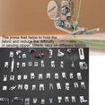 thumbnail image 2 of Herwey 52pcs/set Stitch Walking Foot Presser Feet Kit Household Multi-functional Sewing Machine Part, Presser Foot,Presser Feet Kit, 2 of 5