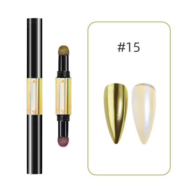 sunhillsgrace nail pen double headed flash chalk magic mirror powder