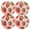 Red, variant on Ryvnso Strawberry Round Plate Mats Dining Table Placemat Set of 4 for Holiday Decoration