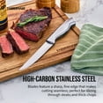 thumbnail image 4 of Farberware Classic 4-Piece Stainless Steel Steak Knife Set, Stainless Steel Handles, 4 of 12