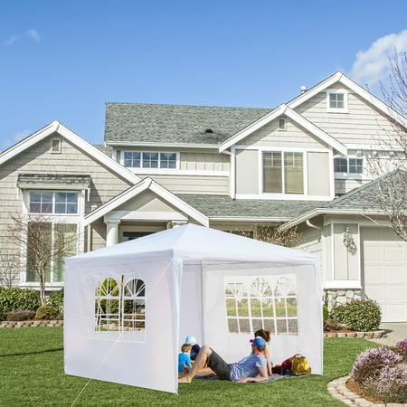 Ktaxon Third Upgrade 10 x10  Canopy Party Wedding Tent Gazebo Cater Events 3 Sides