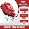 thumbnail image 2 of 2Pack 20V 3600mAh CMCB205 Replacement for Craftsman V20 Battery Lithium Ion and Charger Kit for CMCB205 CMCB202 CMCB204 CMCB206 CMCB201 CMCB100 CMCB124 with Craftsman 20V Battery Charger, 2 of 11