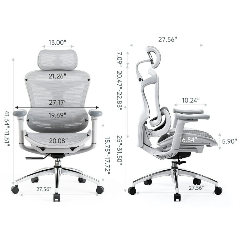 SIHOO Ergonomic Office Chair-Doro-C300, Lumbar Support, 3D Armrest, Desk Chair, Mesh, Gray - Walmart.com SIHOO Ergonomic Office Chair-Doro-C300, Lumbar Support, 3D Armrest, Desk Chair, Mesh, Gray - Walmart.com