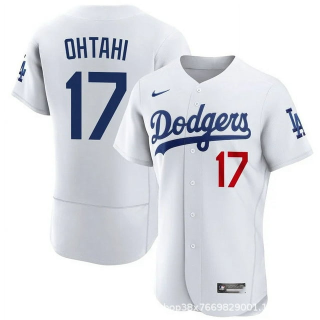 Dodgers MLB Baseball Jersey Dodgers No. 17 Ohtani Embroidered Jersey Baseball