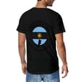 thumbnail image 3 of T-shirt Argentina Flag  Soft Cotton Adult Heat-Transfer Graphic T-Shirt - 180g Breathable Fabric, Unisex Summer Casual Wear with Durable Heat-Printed Design, 3 of 10