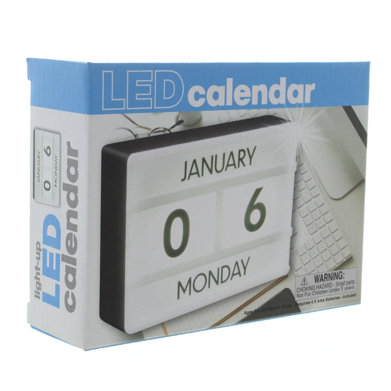 Light Up LED Calendar - Walmart.com