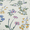 Sage Green Botanical, variant on Beautiful Solid 4-Piece 100% Cotton Washed Percale Woodrose Sheet Set, Full by Drew Barrymore