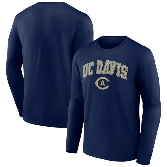 Men's Navy UC Davis Aggies Campus Long Sleeve T-Shirt