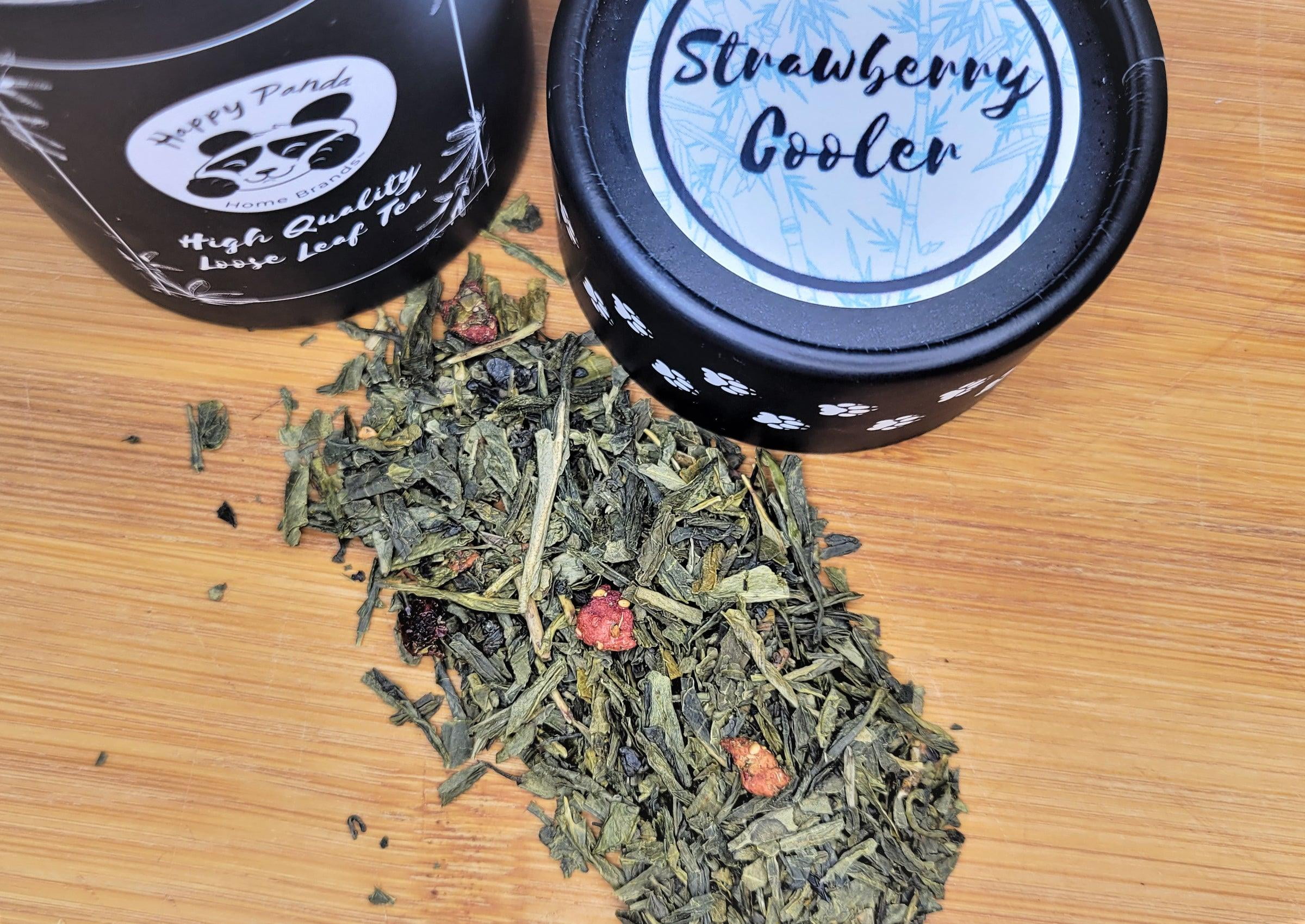 Happy Panda Home Brands LLC Strawberry Cooler (Green Tea) 3oz