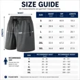 thumbnail image 6 of 2 Pack Men's Athletic Shorts Mesh Workout Gym Activewear Basketball Shorts With Zipper Pockets, 6 of 7