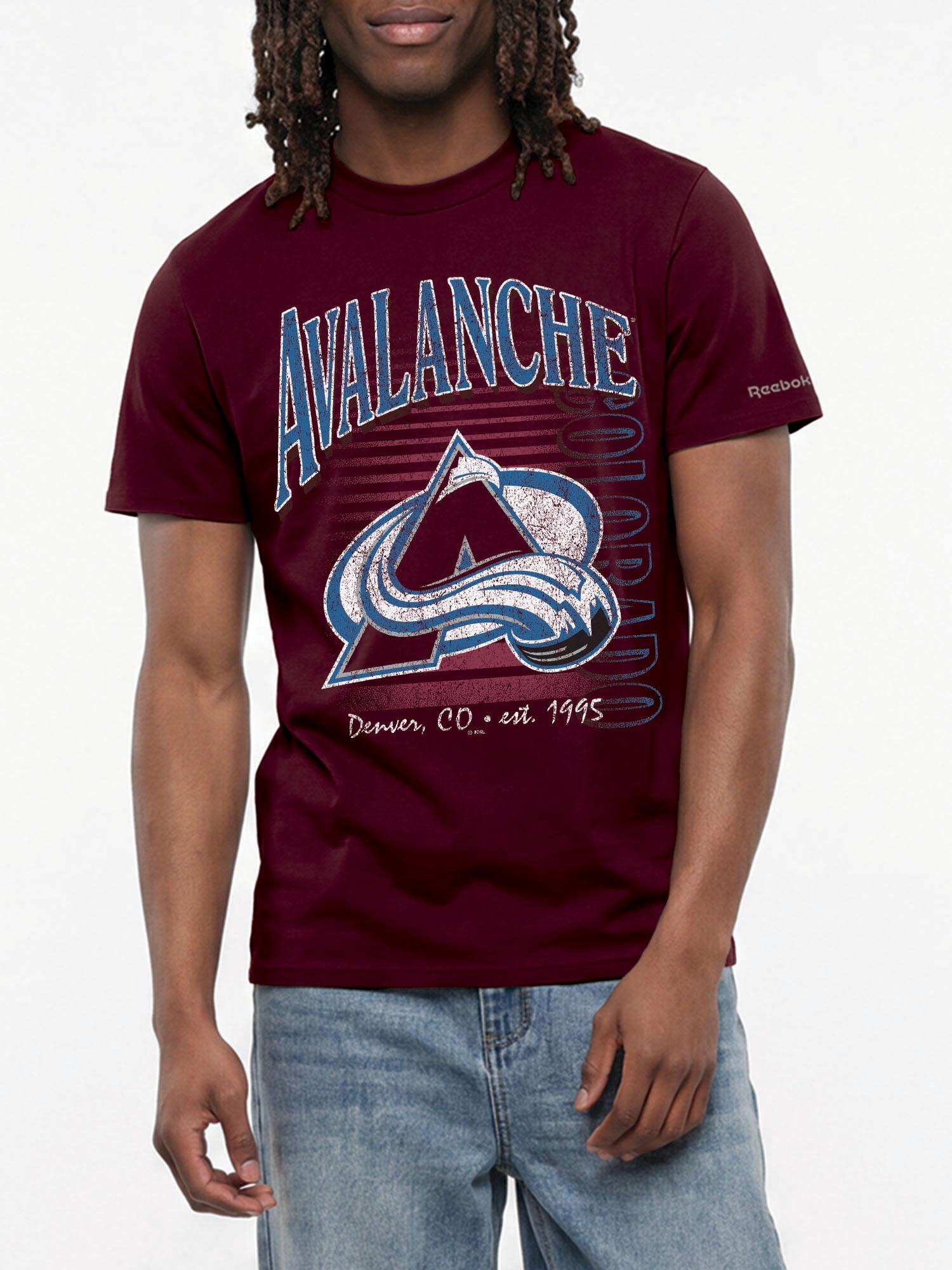 Colorado Avalanche Reebok Mens Crew Neck Short Sleeve T-Shirt